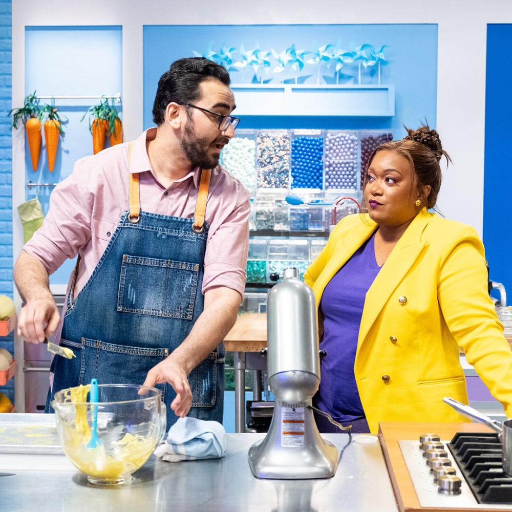 Chef Ruchit Harneja and Sunny Anderson